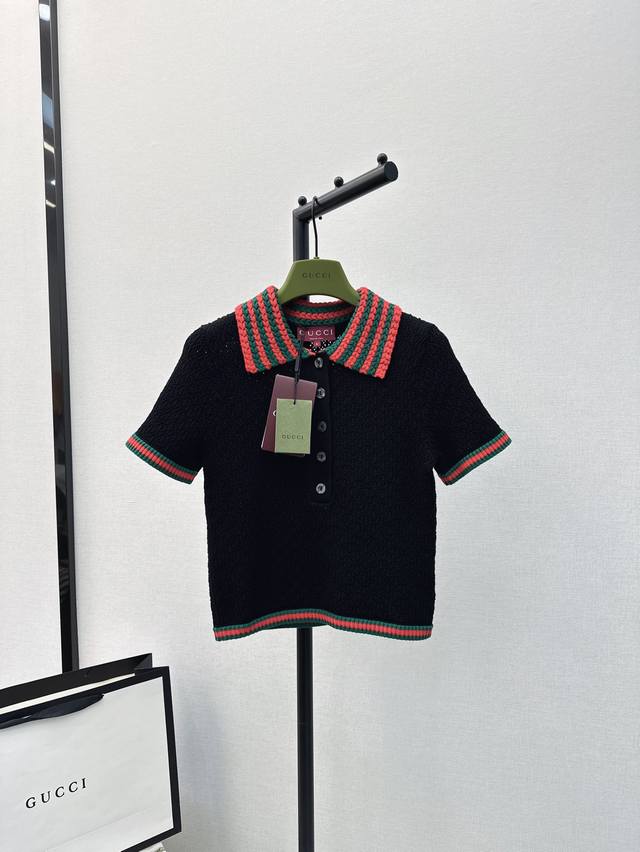 独家首发 Gu 24Ss 春夏最新款提织翻领polo针织衫独家开发弹力针织面料 自带修身效果 分开发 两色现货发售sml