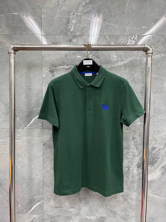 骑士刺绣polo 墨绿 最高品质bbr 24Ss骑士刺绣款polo，百搭纯棉短袖t恤！宽松版型的t恤衫 码数：S-Xxl