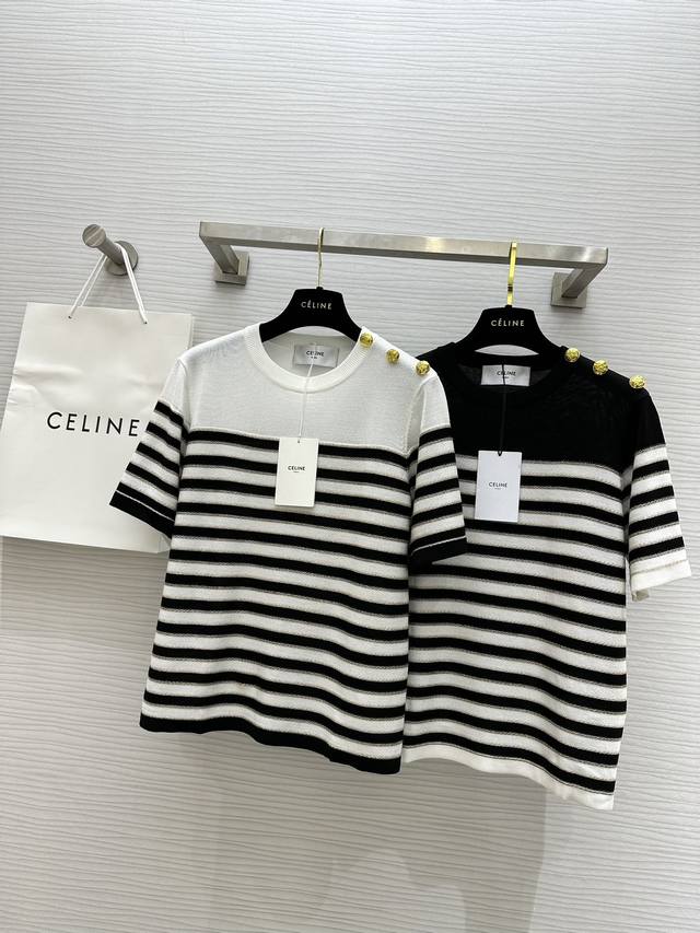 Celin2条纹上衣 超级百搭显瘦 高品质定制 现货首发size：S M L Xl