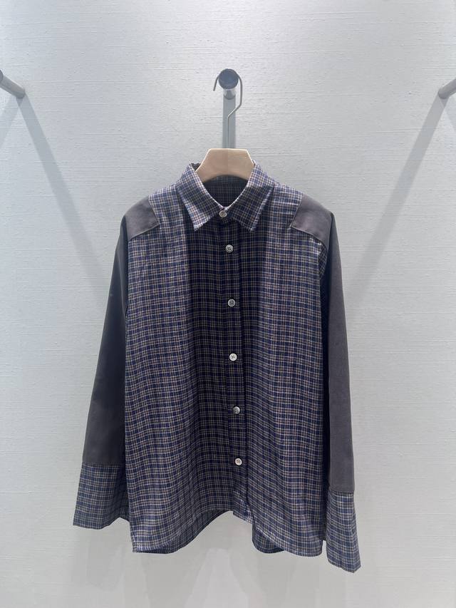 Acne Studios* 24Fw早秋新款 复古格纹慵懒宽松长袖衬衫外套丨独家高版出品！格子控必备宽松版衬衫 男女都 做工品质看细节。现货发售 S M L