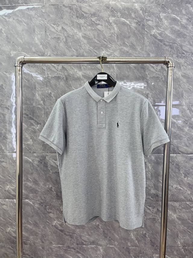 基础款polo 灰色 最高品质拉夫劳伦ralph Lauren经典小马刺绣翻领polo短袖，采用珠地棉透气舒服 码数：Xs-Xl - 点击图像关闭