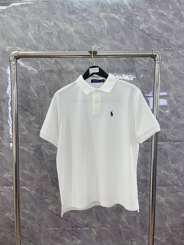 基础款polo 白色 最高品质拉夫劳伦ralph Lauren经典小马刺绣翻领polo短袖，采用珠地棉透气舒服 码数：Xs-Xl