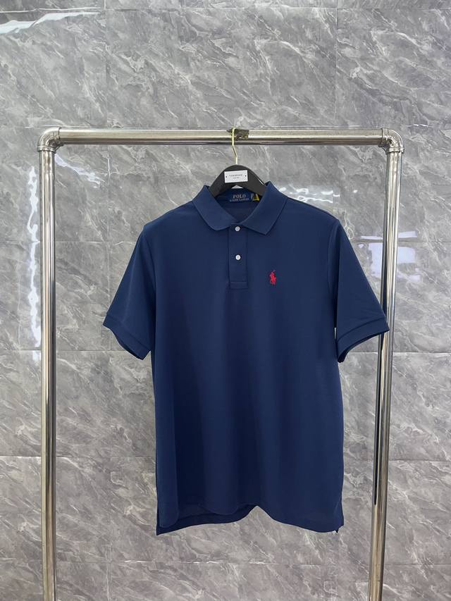 基础款polo 蓝色 最高品质拉夫劳伦ralph Lauren经典小马刺绣翻领polo短袖，采用珠地棉透气舒服 码数：Xs-Xl